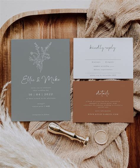 sage green wedding invitation background|Sage And Rust Wedding Colors: Creative Combination Ideas.